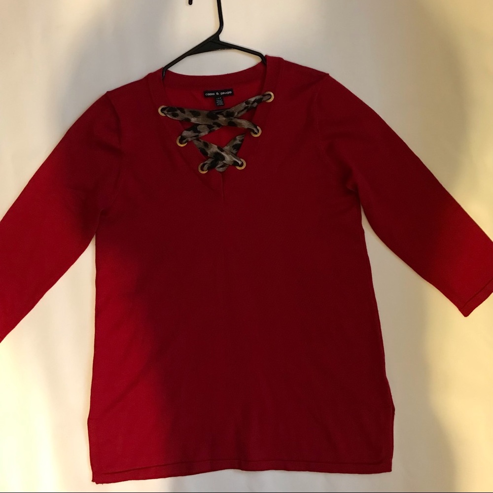 Cable And Gauge Ladies Sweater Shirt